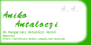 aniko antaloczi business card